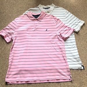 NAUTICA XXL Mens Polo Shirts(2), Short Sleeve